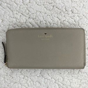 Kate Spade Large Continental Wallet (Gray)